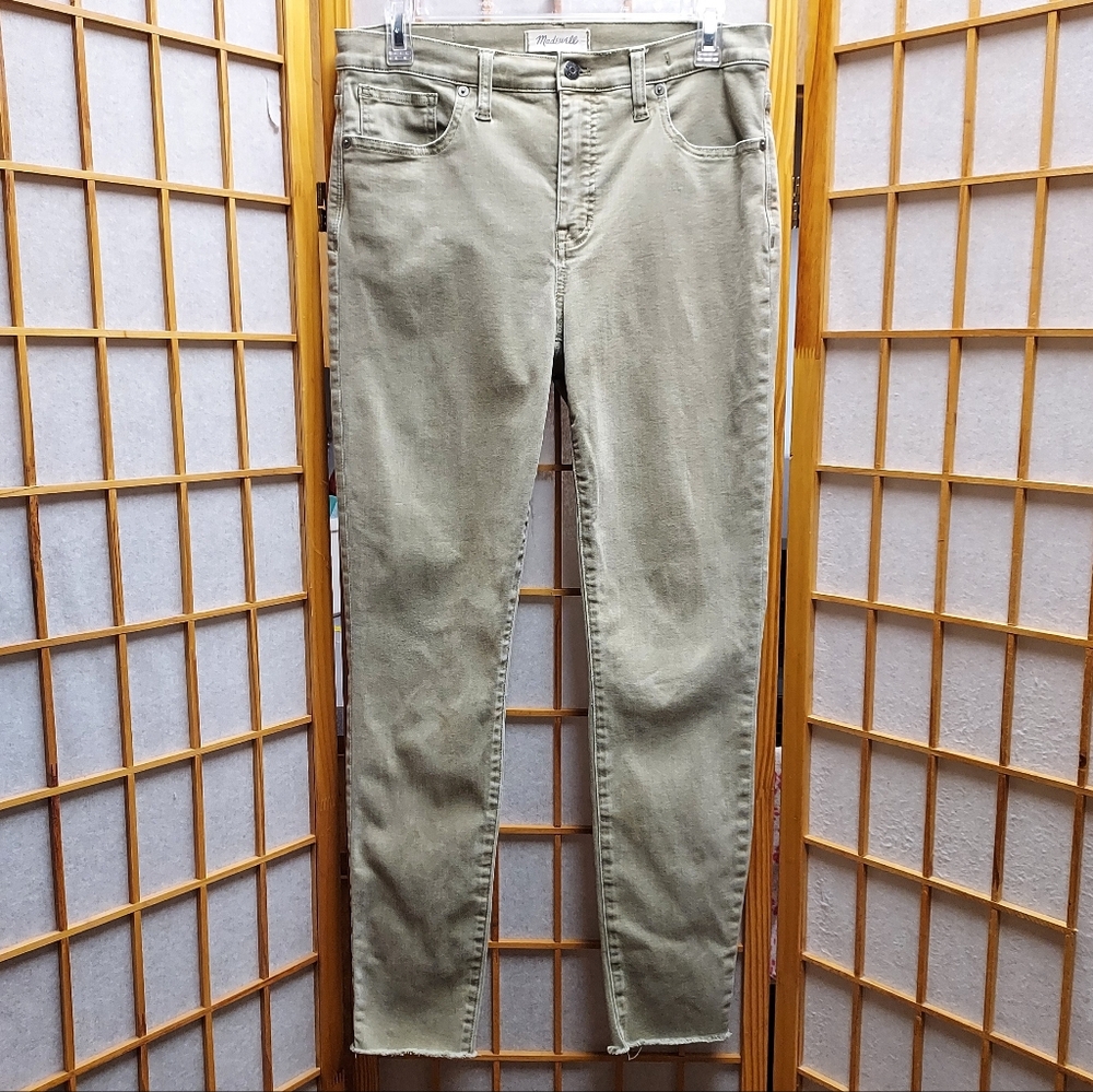 🫒 Madewell 9" High Rise Skinny Jean Womens Size 29